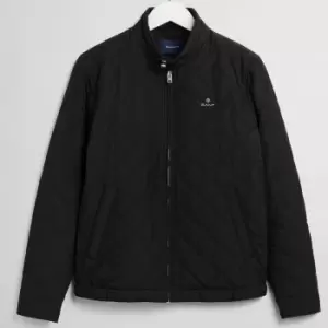Image of GANT Mens Quilted Windcheater Jacket - Black - XXL