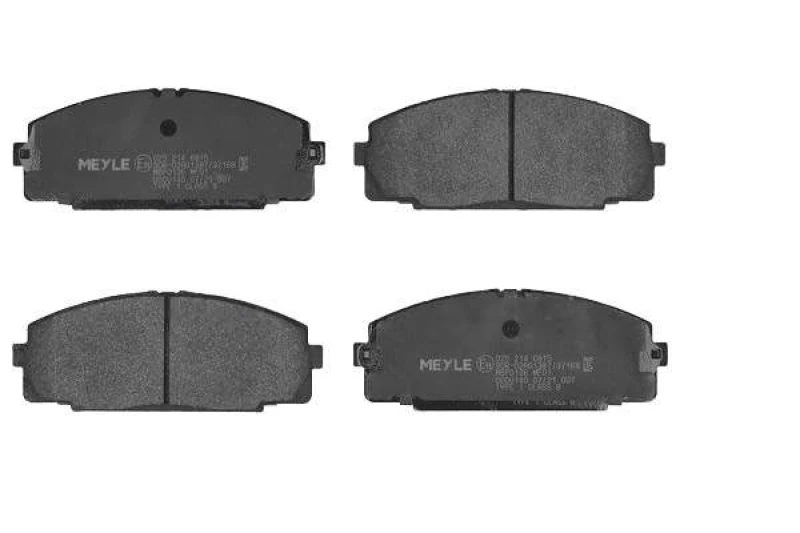 Image of MEYLE 025 214 6815 Brake pad set Front Axle, not prepared for wear warning indicator, Original Quality, with anti-squeak plate Brake Pad Set,disc bra