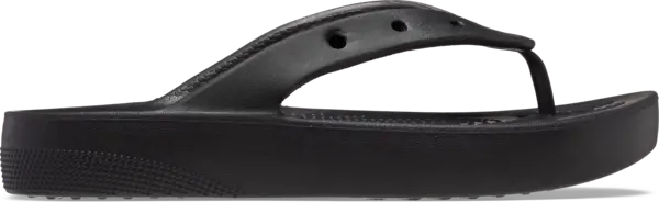 Image of Crocs Women Classic Platform Flips Black 4