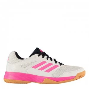 Image of adidas Ladies Squash Shoes - White/Pink