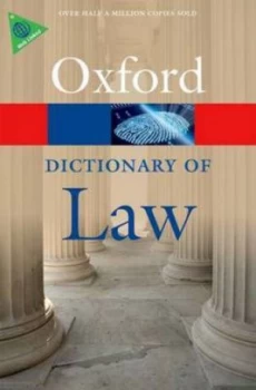 Image of A Dictionary of Law. by Jonathan Law Paperback