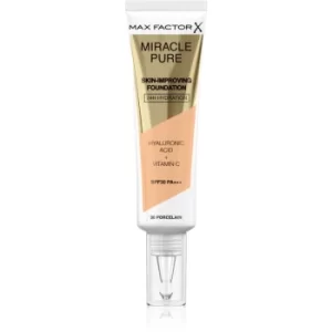 Image of Max Factor Miracle Pure Skin Long-Lasting Foundation SPF 30 Shade 30 Porcelain 30ml