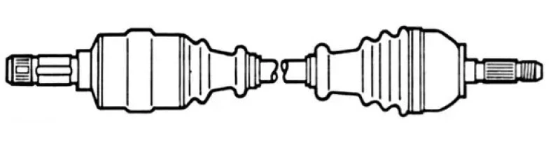 Image of ERA Benelux DA008811 Drive shaft Front Axle Left Drive Shaft (13)