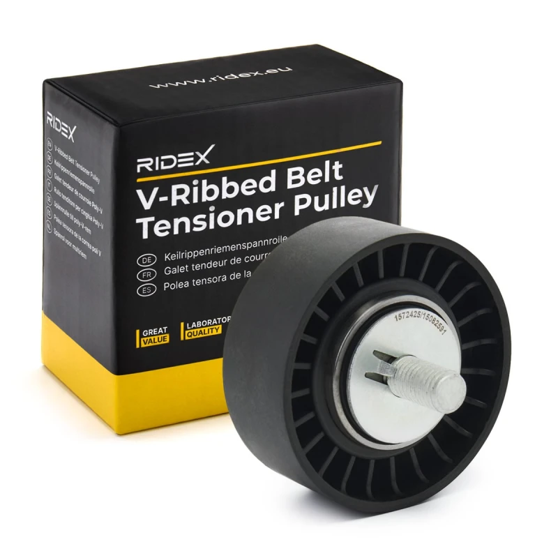 Image of Deflection / guide pulley, V-ribbed belt RIDEX 312D0101