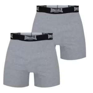 image of Lonsdale 2 Pack Trunk Mens - Grey