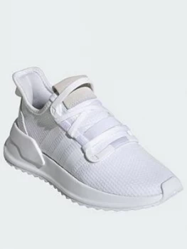 Image of adidas Originals U_Path Junior Trainers - White/White, Size 4