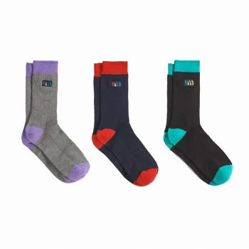 Image of Jack Wills Elmsfield Multipack Socks 3 Pack - Navy