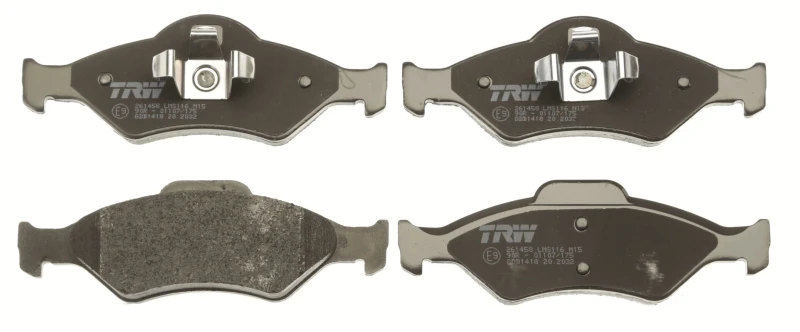 Image of TRW GDB1418 Brake pad set not prepared for wear warning indicator Brake Pad Set,disc brake (402)