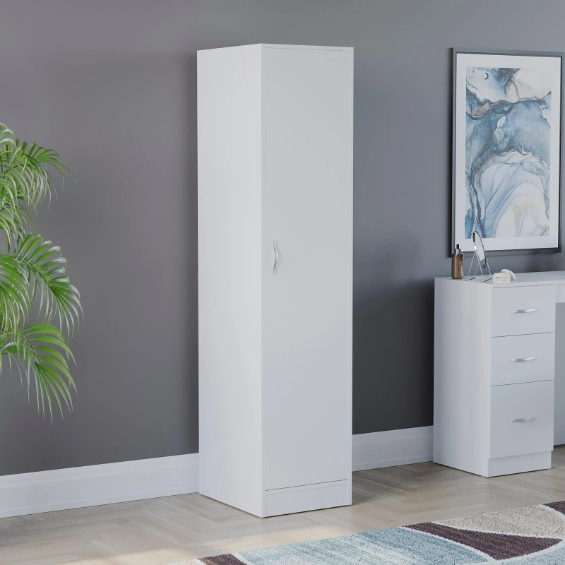 Image of Lassic Vida Designs Riano 1 Door Wardrobe White unisex 1 Door