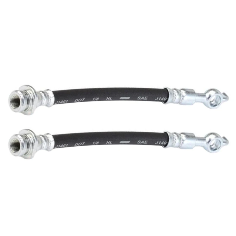 Image of RIDEX 83B0924 Brake Hose Rear Axle, without banjo bolt Brake Hose (83)