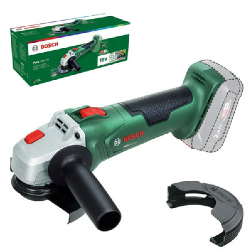 Image of Bosch PWS 18V-70 P4A 18v Cordless Angle Grinder 115mm No Batteries No Charger No Case PWS 18V-70