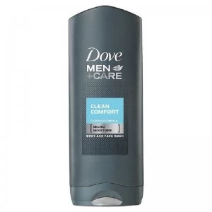 image of Dove Men+ Care Clean Comfort Body & Face Wash 250ml