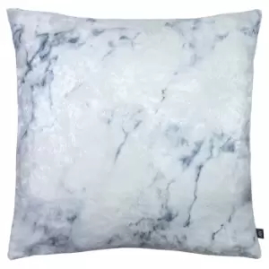 image of Cinnabar Marble Cushion Ink/Royal, Ink/Royal / 50 x 50cm / Polyester Filled