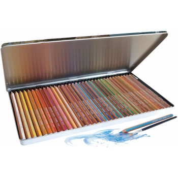 Image of 2881360 Graduate Aqua Watercolouring Pencils 36 Metal Box - Lyra