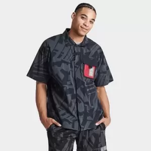 Image of Mens Jordan Paris-Saint Germain Printed Full-Zip Shirt