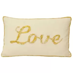 Image of Christmastide Love Cushion Gold