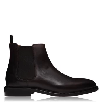 image of Reiss Tenor Leather Chelsea Boots - Brown