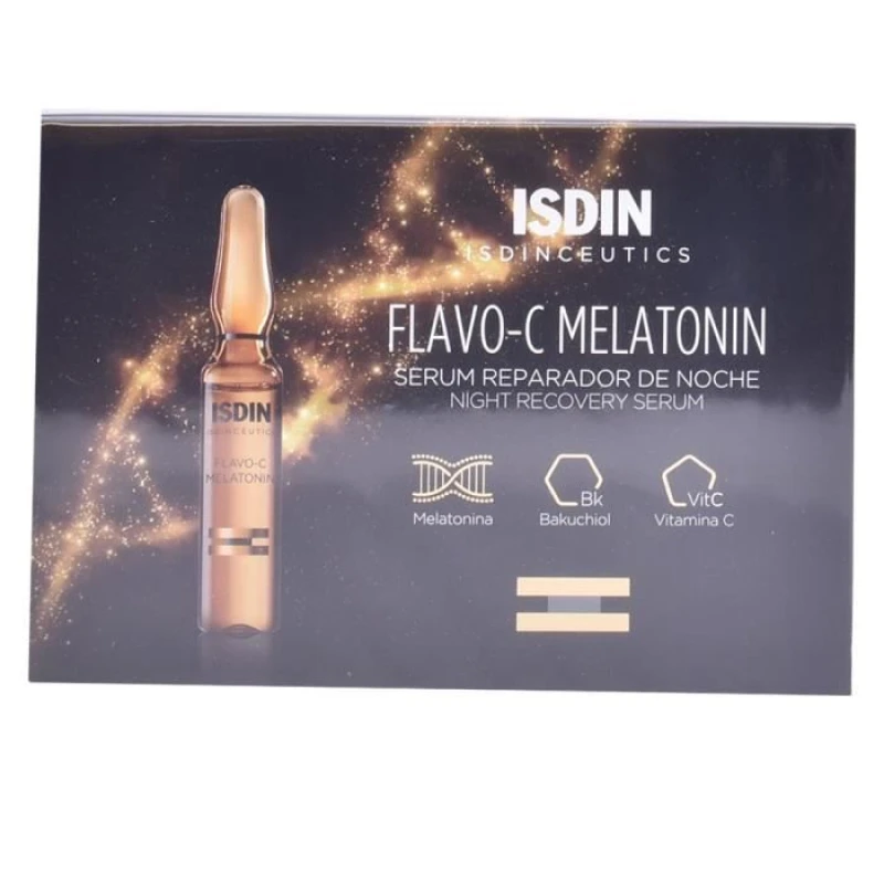 Image of Sublime Market Connect Serum - ISDIN - Flavo-C Melatonin - 30 ampoules - Antioxidant - Skin Radiance