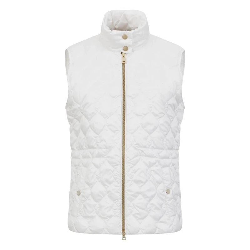 Image of Geox Womens sleeveless down jacket Geox Myluse Blanc Female 54