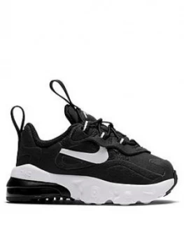 image of Nike Air Max 270 React Infant Trainers - Black/White