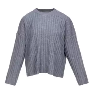 image of Firetrap Ribbed Crew Jumper - Grey