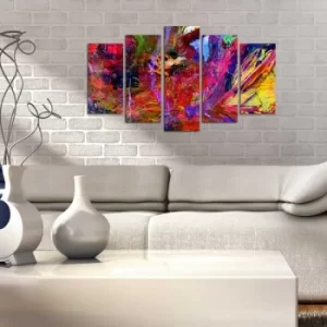 Image of 5ABSMDF-65 Multicolor Decorative MDF Painting (5 Pieces)
