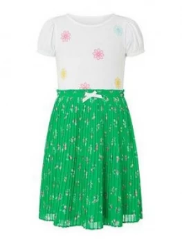 Monsoon Girls S.e.w Grace Top And Skirt Set - Green, Size Age: 5-6 Years, Women