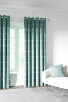 image of 'Harper' Woven Lined Curtains