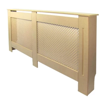 Image of Diamond Unpainted Radiator Cover - Extra Large