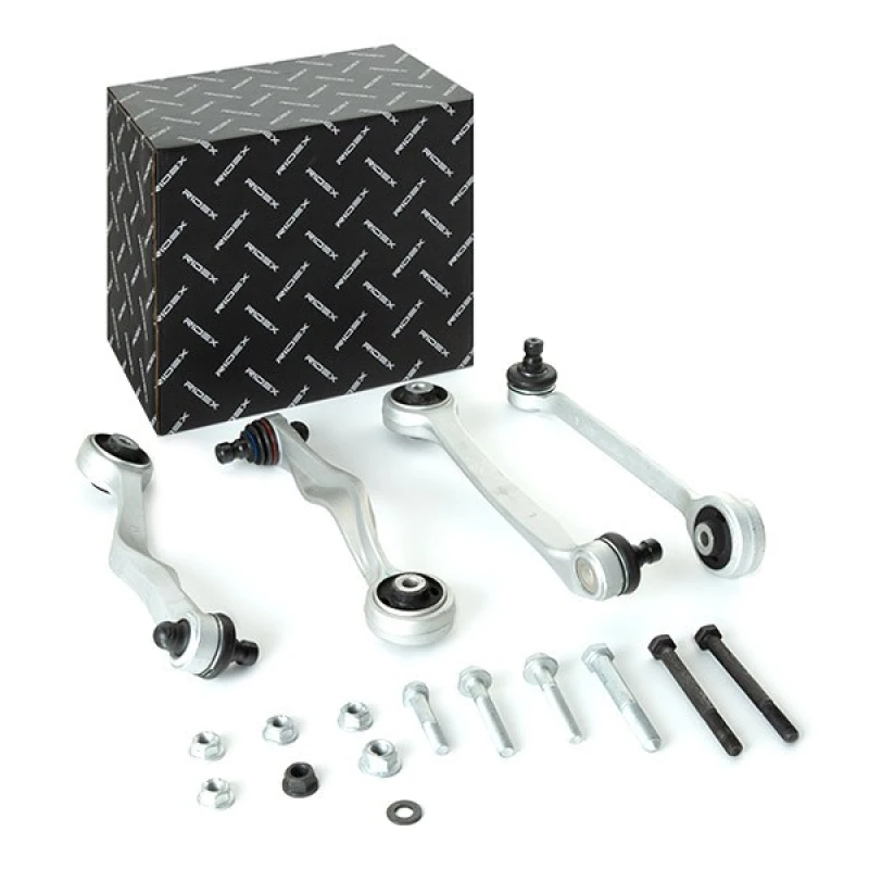 Image of RIDEX 772S0461 Control arm repair kit with rubber mount, Front Axle, Control Arm Aluminium Suspension Kit (772)