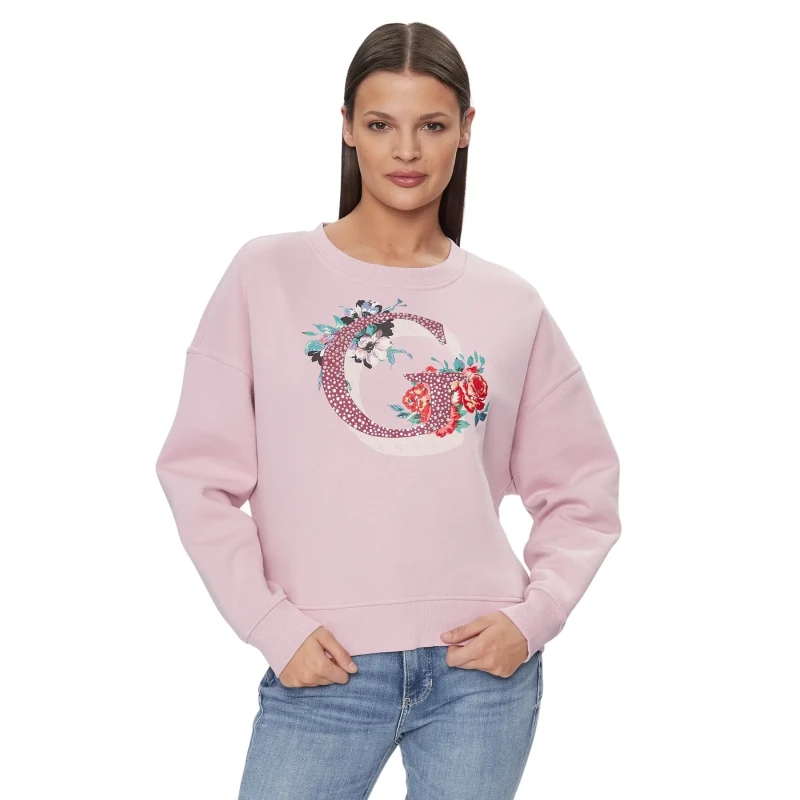 Image of Guess Sweatshirt woman Guess G Floral Rose Female XL