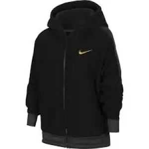 image of Nike Pro Therma-FIT Big Kids (Girls') Full-Zip Hoodie - Black