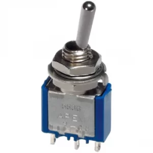 Image of Apem 5566A Toggle Switch 4PST On-On 250V 3A