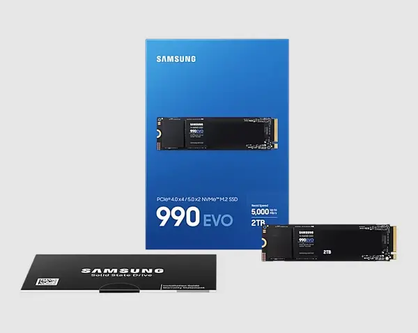 Image of Samsung 990 Evo 2TB M.2. SSD PCIe 4.0 NVMe Solid State Drive
