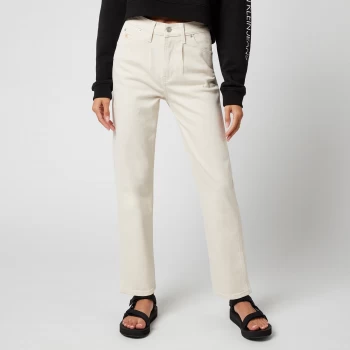 Image of Calvin Klein Jeans Womens High Rise Straight Ankle Jeans - Denim Light - W29/L30