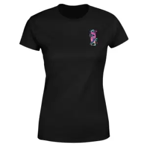 Image of Back To The Future Hover Board Womens T-Shirt - Black - L