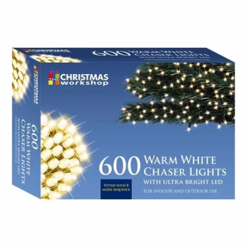 Image of Christmas Workshop Warm White Ultra Bright LED String Chaser Lights - 600 LED