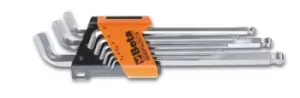 image of Beta Tools 96BPA/SC9 9pc Ball Head 110° Offset XS Side Hex Key Set 000961974