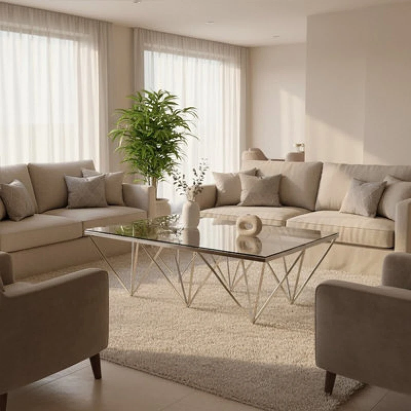 Image of Orsina Allure Spike Triangles Base Coffee Table