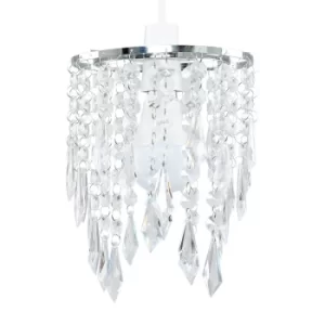 Image of Acrylic Pendant Shade with Clear Droplets