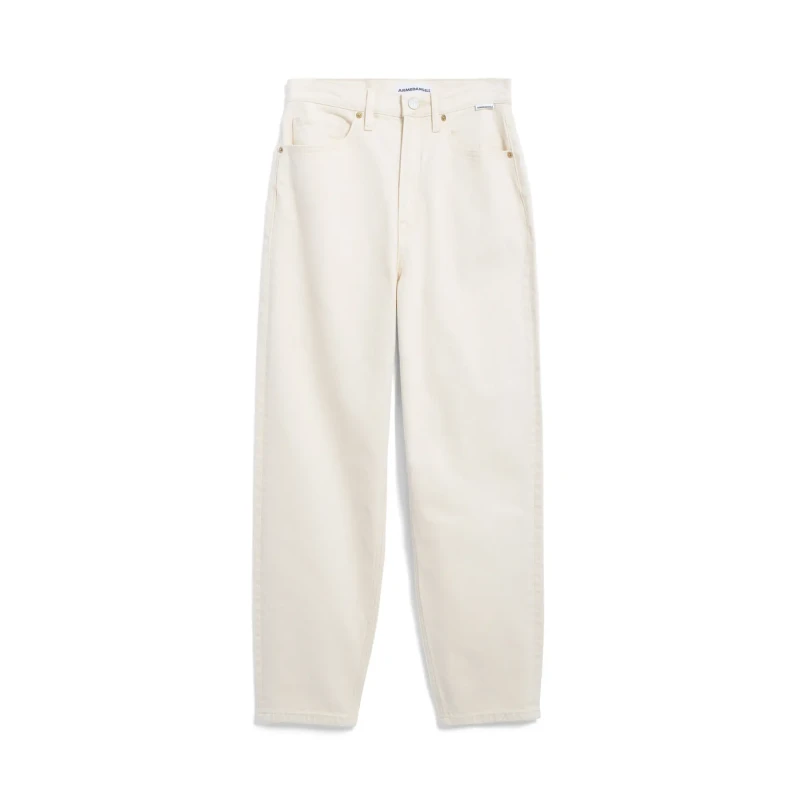 Image of ARMEDANGELS Womens high-waisted jeans Armedangels Mairaa Mom Blanc Female 30x34