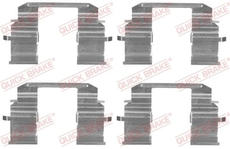 Image of QUICK BRAKE Brake pad fitting kit QUICK BRAKE 109-1833