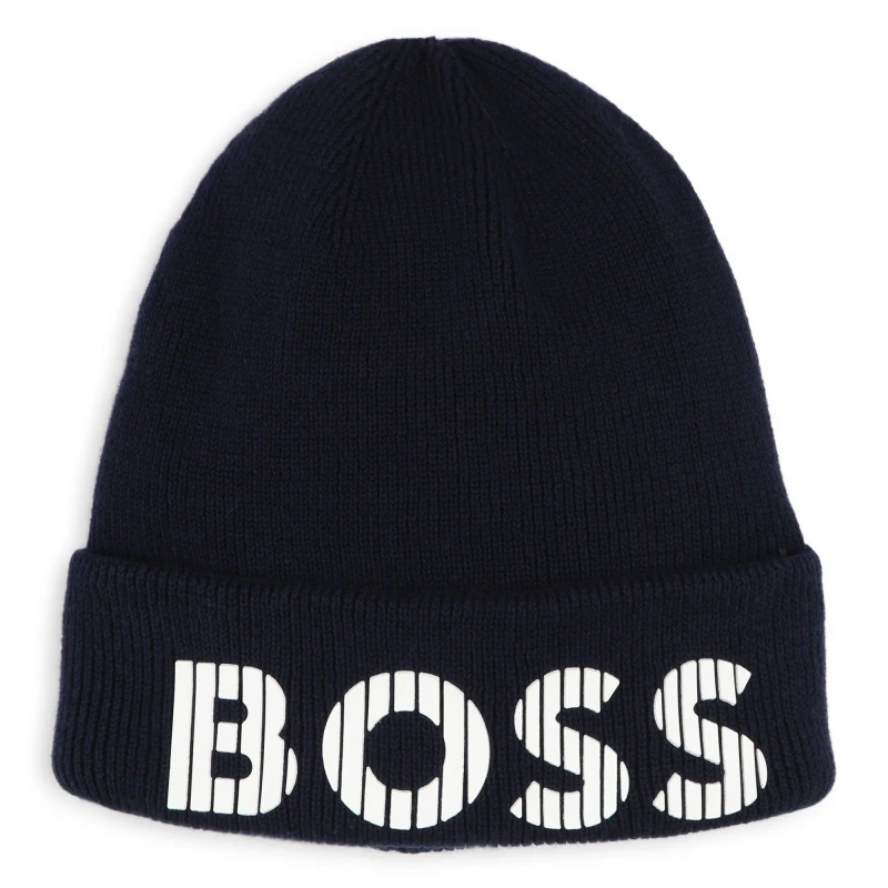 Image of Boss Large Beanie - Blue Blue Infant