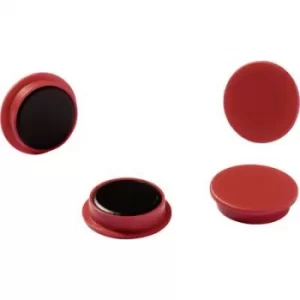 Image of Durable Magnets 21mm 210P 4702 Bulk Pack Red