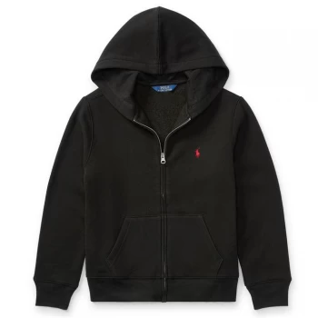 image of POLO RALPH LAUREN Junior Boys Logo Zip Hoodie - Polo Black