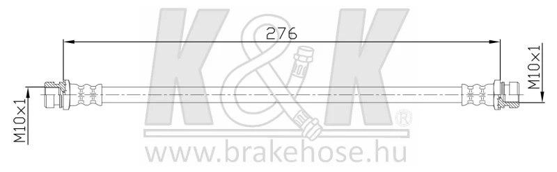 Image of K&K FT1004 Brake Hose Brake Hose (83)