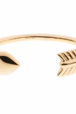 Image of Ted Baker Ladies PVD Gold plated CASSEA CUPIDS ARROW RING ML TBJ1146-02-03ML