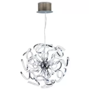 image of Linea Verdace Volupta Spherical Pendant Ceiling Light Chrome