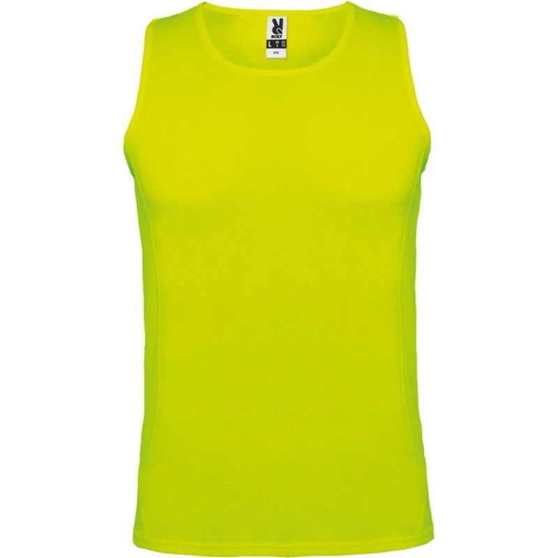 Image of ROLY ROLY Men Andre Sports Vest Top in Yellow Size: Small Yellow S Male 5063574006569