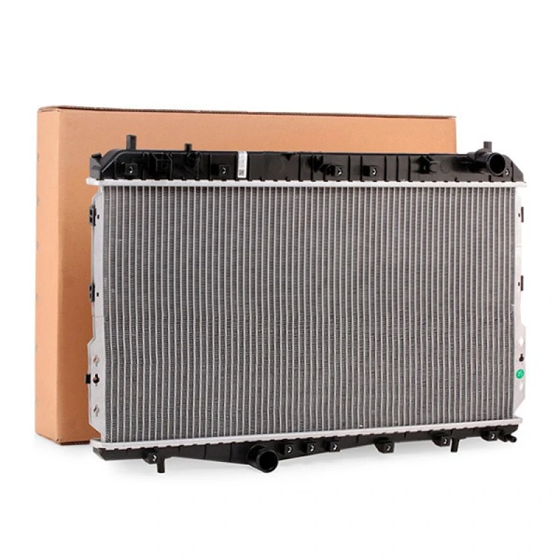 Image of RIDEX 470R0056 Engine radiator Aluminium, Brazed cooling fins, without frame Radiator,engine cooling (470)